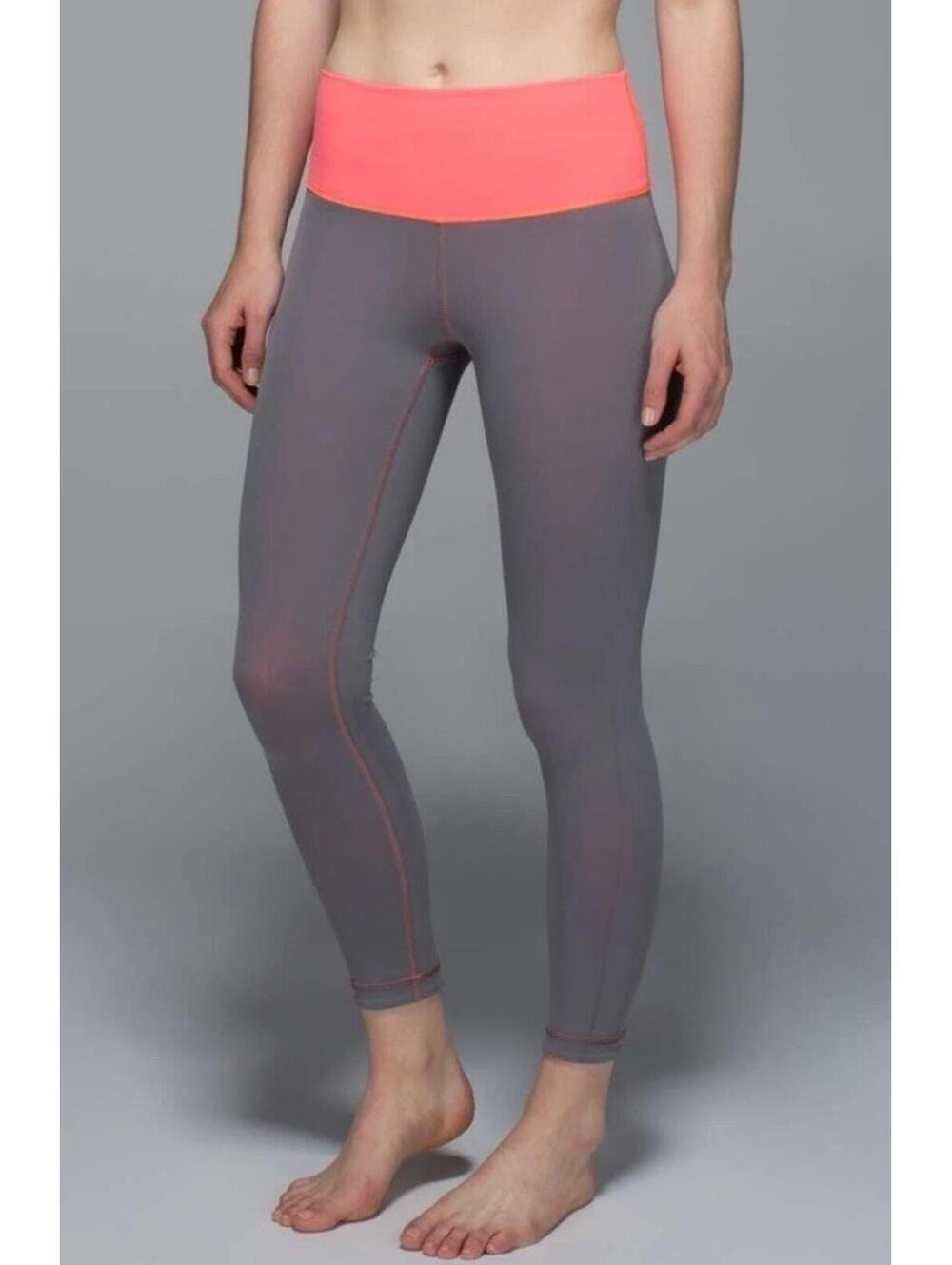 NWOT Lululemon High Times Pant Grapefruit /‎ Slate reversible size: 4,6,8